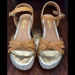 Girls Nina wedge shoes